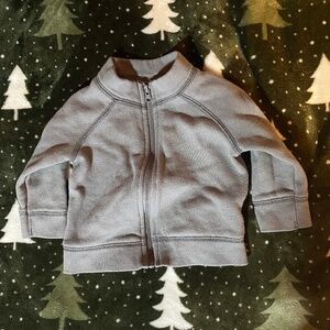 Circo 6M Baby Boy Zip Up Fleece Jacket | Gray Neutral Hoodie